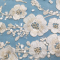 Plum Blossom Κέντημα Transapret Sequin Lace Fabric